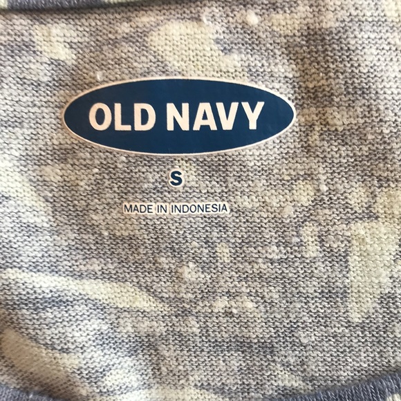 Old Navy Linen Blend Tropical Print Tee, Small - Picture 6 of 7